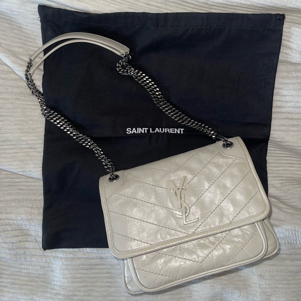 SOLD YSL Saint Laurent Niki Baby in Vintage Leather